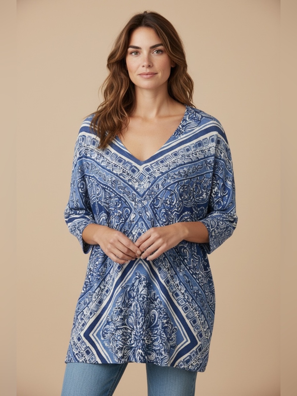 Lilly Pulitzer $128 "Jameson" Open Water Linen Knit Sweater Size XS/S